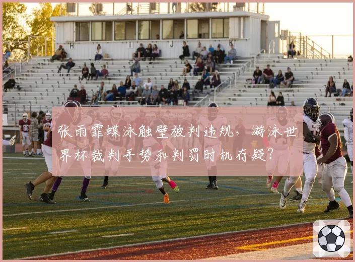 张雨霏蝶泳触壁被判违规,游泳世界杯裁判手势和判罚时机存疑?